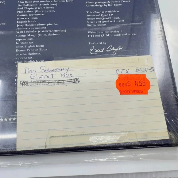 Don Sebesky Giant Box Vinyl Record Album New - LP, Vinyl Records - Picture 7 of 9